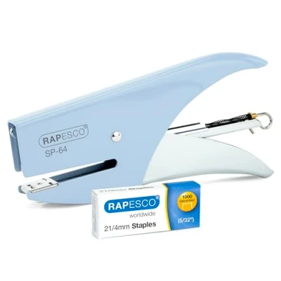 Afbeelding van Rapesco 1376 SP 64 Metalen Niettang, 12 Vellen Nietvermogen, Lichtblauw