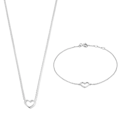 Afbeelding van Isabel Bernard SET Ketting, Dames, Maat: One Size, White gold