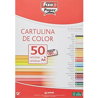 Afbeelding van Fixo Paper 11110370 verpakking met 50 stuks, wit karton, A4, 180 g