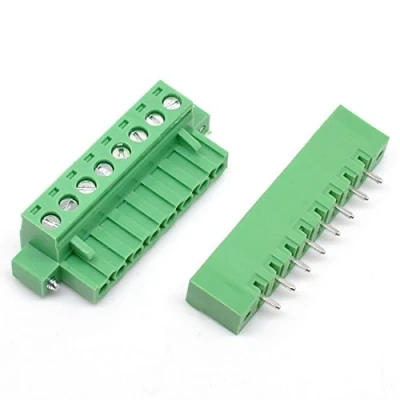 Afbeelding van Oiyagai 10Pcs 5.08mm Pitch 8 Pin PCB Pluggable Terminal Blocks Connectors Groen