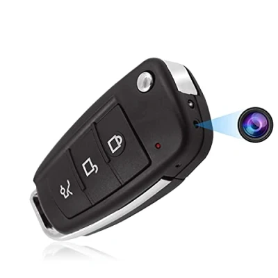 Afbeelding van KAMREA HD 1080P bewakingscamera, draagbaar, verborgen camera, videorecorder met bewegingsdetectie, nachtzicht, nanny cam voor veiligheid binnen en buiten