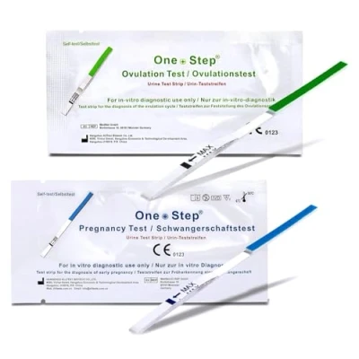 Afbeelding van One+Step Combi pakket 40 x ovulatietest en 10 zwangerschapstest vruchtbaarheidstest voor vrouwen eisprong