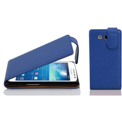 Afbeelding van Cadorabo Hoesje geschikt voor Samsung Galaxy EXPRESS 2 in KONINGSBLAUW Beschermhoes flip design Case Cover van getextureerd imitatieleer