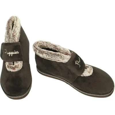 Afbeelding van Hush Puppies Dames bruin donker pantoffels maat 40