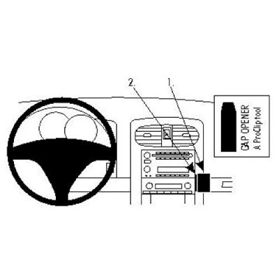 Afbeelding van Brodit ProClip houder geschikt voor Chevrolet Corvette 2008 2013 Angled mount