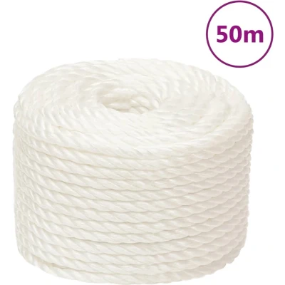 Afbeelding van vidaXL Werktouw 24 mm 50 m polypropeen wit