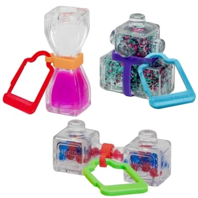 Afbeelding van Fidget Blox 3 pack met rugzakklem, Speeltje vanaf 5 Jaar, Anti Stress Sensorisch Gevoel
