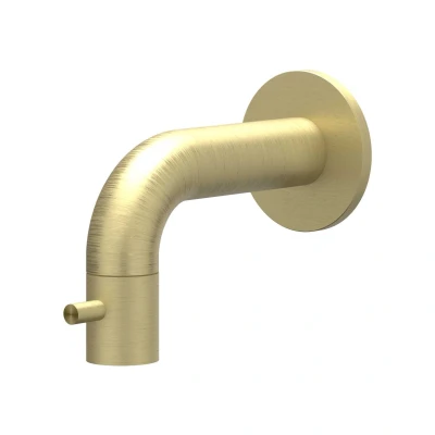 Afbeelding van IVY Concord wandfonteinkraan 10cm RVS 316 Geborsteld Mat Goud PVD