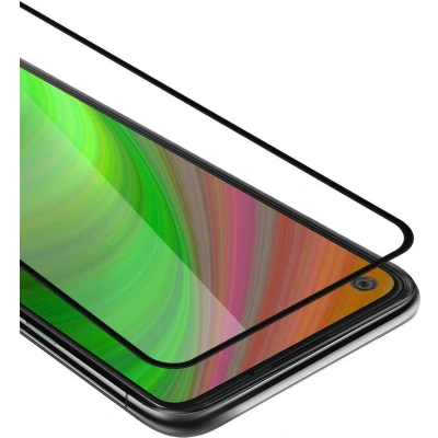 Afbeelding van Cadorabo Screenprotector geschikt voor Vivo Y70 Volledig scherm pantserfolie Beschermfolie in TRANSPARANT met ZWART Gehard (Tempered) display beschermglas 9H hardheid 3D Touch