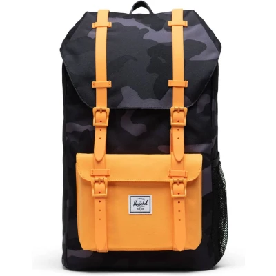 Afbeelding van Herschel Vrije tijd Rugzak met laptopvak Little America Youth Backpack 18L Night Camo / Blazing Orange Zwart Veelkleurig