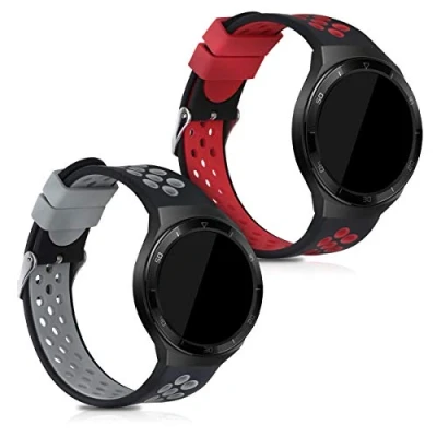 Afbeelding van kwmobile 2x horlogebandjes compatibel met Huawei Watch GT 2e bandje Activity tracker bandjes