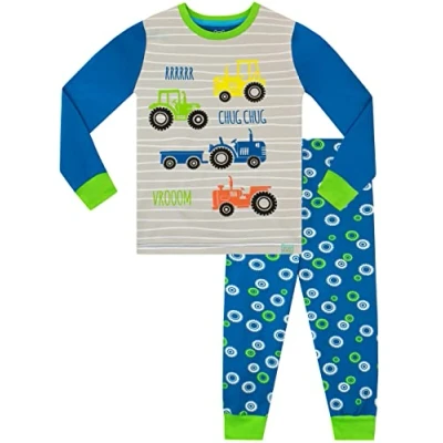 Afbeelding van Harry Bear Jongens Pyjama&#039;s Nauwsluitend Tractor Veelkleurig 116