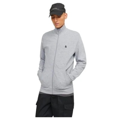 Afbeelding van Jack &amp; Jones Jjepaulos ZIP Sweater met rits, Heren, Maat: XS, Light grey melange