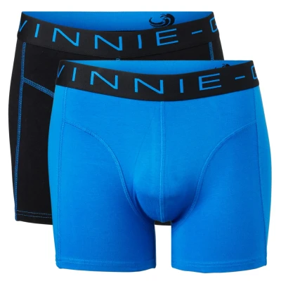 Afbeelding van 2 x Vinnie G Boxershort Black Blue / maat S