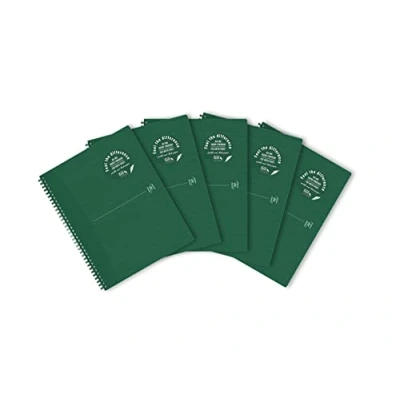 Afbeelding van Oxford Origin spiraalschrift, ft A4+, 140 bladzijden, geruit 5 mm, groen stuks