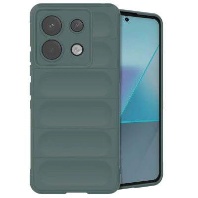 Afbeelding van Xiaomi Poco X6 Pro Hoesje Siliconen en TPU (zacht) iMoshion Softcase/Backcover Donkergroen Telefoonhoesje