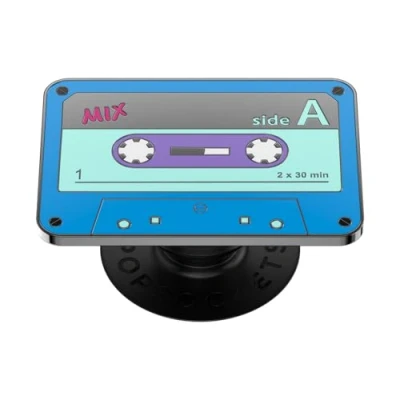 Afbeelding van PopSockets: PopGrip Uittrekbare Greep en Standaard voor Smartphones Tablets met een Verwisselbare PopTop Enamel Mix Tape
