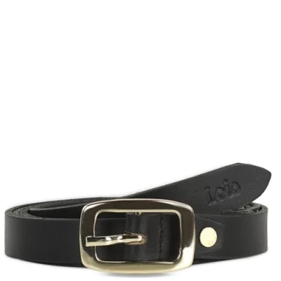 Afbeelding van Lois Leer Belt voor Dames Prachtig Ontworpen Riem Duurzaam en Topkwaliteit Damesleer Gesp Echt Elastische Zonder Lederen Perfect Ontwerp voor, Zwart Goud