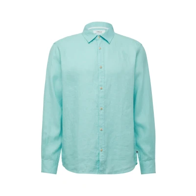 Afbeelding van s.Oliver Regular FIT Langarm Overhemd, Heren, Maat: 3XL, Ozeangrün
