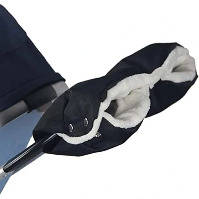 Afbeelding van Lerkely Handwarmer voor kinderwagen, buggy, universele maat, handschoenen, handmof, water en winddicht, houdt handen lekker warm in de winter, fietsaanhanger