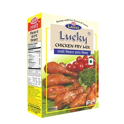 Afbeelding van Lucky Chicken Fry Masala, recept en kruidenmengsel (5 pack), natriumarm, geen conserveringsmiddelen of toegevoegde kleurstoffen