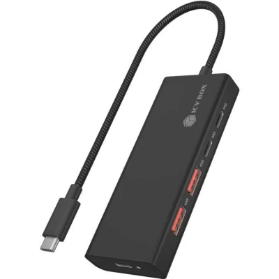 Afbeelding van ICY BOX 4 poorts hub met USB C 3.2 Gen 2