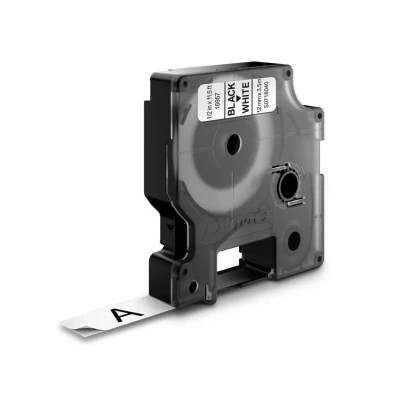 Afbeelding van Dymo 16957 (S0718040) Tape Zwart op wit (12 mm)