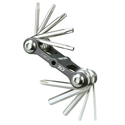 Afbeelding van Topeak Mini 10 Multitool, zwart/zilver, 6,6 x 3,3 2,1 cm