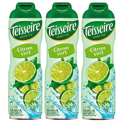 Afbeelding van Teisseire Drank siroop, limoen, 600 ml, siroop die net zo smaakt als de vrucht (verpakking van 3 stuks)