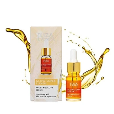 Afbeelding van ELIZA JONES Glow Super Elixir serum voor gezicht &amp; hals voedzaam met 95% natuurlijk ingrediënten Elixer face neckline nourishing with natural ingredients gezichtsmasker