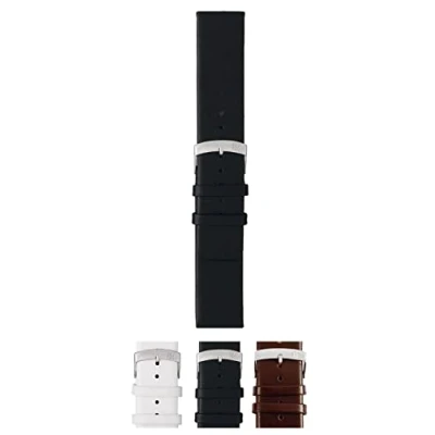 Afbeelding van Morellato PMX019LARGE IG horlogebandje Leer Zwart 24 mm