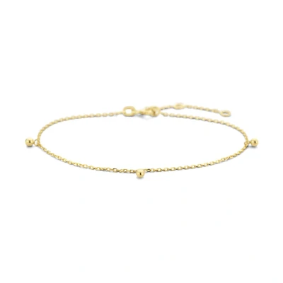 Afbeelding van 14K geelgoud armband bolletjes 16 17,5 19 cm 4026805