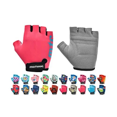 Afbeelding van Halfvinger Fietshandschoenen Kinderen voor Jongens en Meisjes perfect Wielersport Mountainbike Racefiets (Arrows, JR M 7 7,5cm)