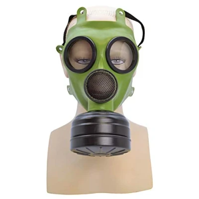 Afbeelding van Bristol Novelty BA1313 gasmaskerkostuum unisex groen ‎One Size ‎34 cm x 19 15 realistische fancy jurk, volwassen