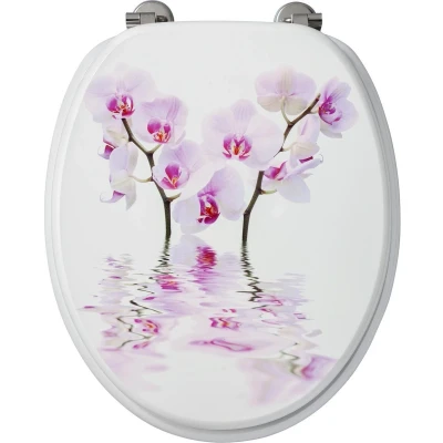 Afbeelding van Wc bril Orchidee Wit