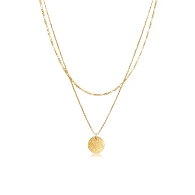 Afbeelding van Elli Plate Basic Layer LOOK Ketting goldcoloured, Dames, Maat: 50, Gold coloured