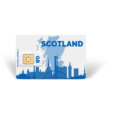 Afbeelding van Simkaart Schotland Data + Onbeperkt Bellen Binnen Europa Prepaid Met Snel 4G/5G Internet En Op Reis In Airport Telecom