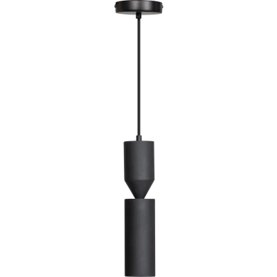 Afbeelding van ETH Pencil Hanglamp zwart 2xGU10 ex.bulb H35cm + 200cm kabel