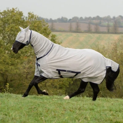 Afbeelding van Bucas Freedom Fly Sheet Full Neck Silver 115/152 Agradi.nlverkocht door Agradi