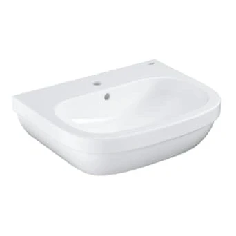 Afbeelding van Grohe Euro Keramiek wastafel 60x48 cm met kraangat en overloop Wit