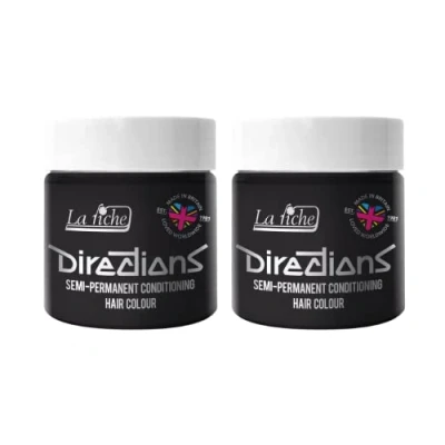 Afbeelding van La Riche Directions Semipermanente haarverf, 100 ml, blik van 2 stuks, (Ebony)