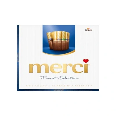 Afbeelding van Merci Melkchocolade 250 gr 10 stuks