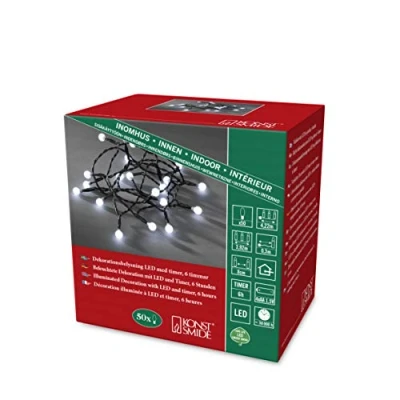 Afbeelding van Lichtsnoer led kerstverlichting binnen 50 lampjes 1.52 meter k