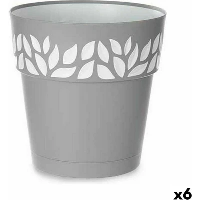 Afbeelding van Zelfwaterende bloempot Stefanplast Cloe Grijs Plastic 29 x cm (6 Stuks)