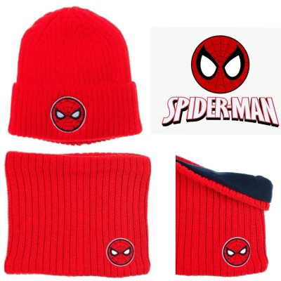 Afbeelding van Marvel Spiderman Set Muts + Nekwarmer Rood Maat 52 cm hoofdomtrek (± 2 5 jaar)