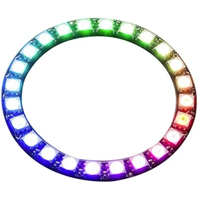 Afbeelding van WS2812 5050 RGB LED Ring 5V DC 18mA, 24 bits Light met Geïntegreerde Drivers