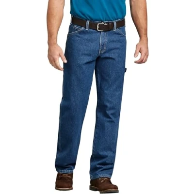 Afbeelding van Dickies Relaxed Fit Carpenter Jean voor heren, Stone gewassen, 36W / 30L