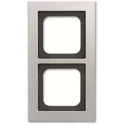 Afbeelding van Abb busch jaeger afdekraam 2 voudig ax titanium 2cka001754a4694