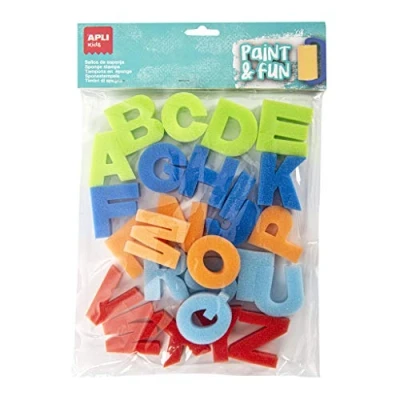 Afbeelding van APLI Kids 17465 Sponge Stempels ABC 26 u.