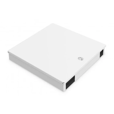 Afbeelding van DIGITUS FO lasdoos 48 vezels IP20 beschermingsklasse wandmontage glasvezel Unibox grijs